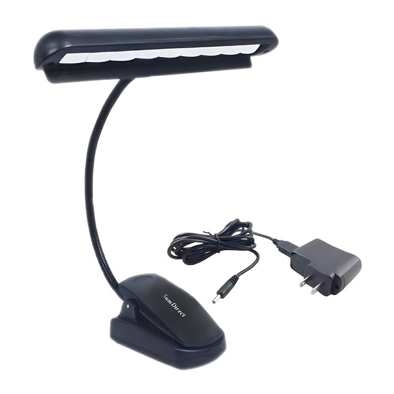 SumDirect Music Stand Light - 9 LED Adjustable Clip on Piano Lights, USB and Battery Operated, Perfect for Piano, Book Reading, Orchestra, Podium, Easel - Image 1
